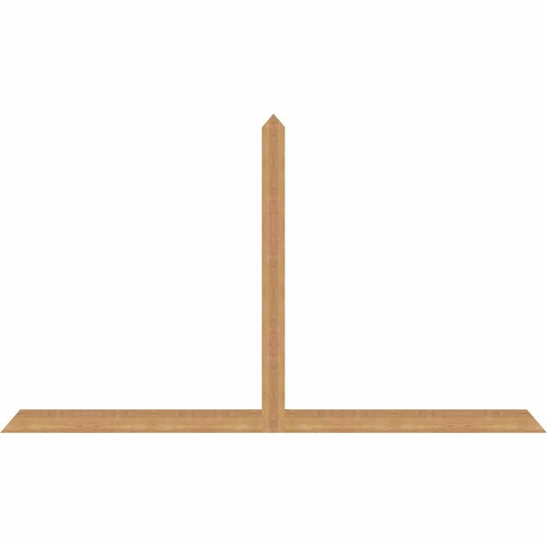 Ekena Millwork Portland Timber Gable Bracket, Western Red Cedar, 84"W x 49"H x 1 1/2"D x 3 1/2"F, 14/12 Pitch GBW084X49X0204POR00SWR - main